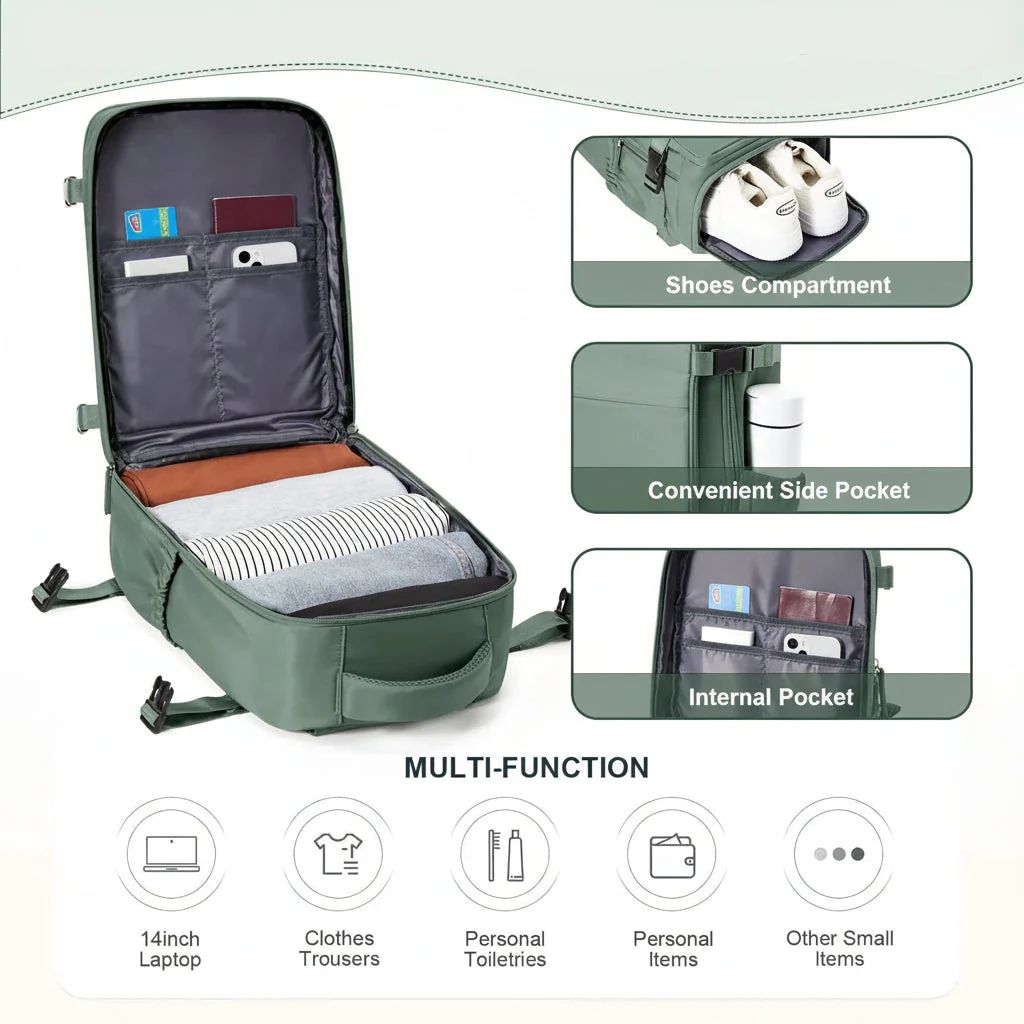 TRAVELPRO – Compact Carry-on Backpack with Laptop Compartment - Image 6