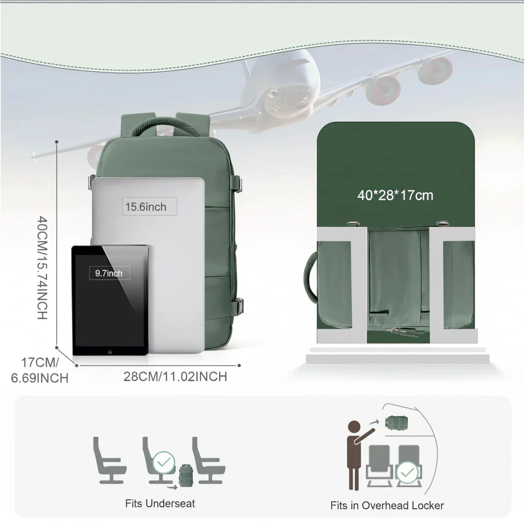 TRAVELPRO – Compact Carry-on Backpack with Laptop Compartment - Image 8