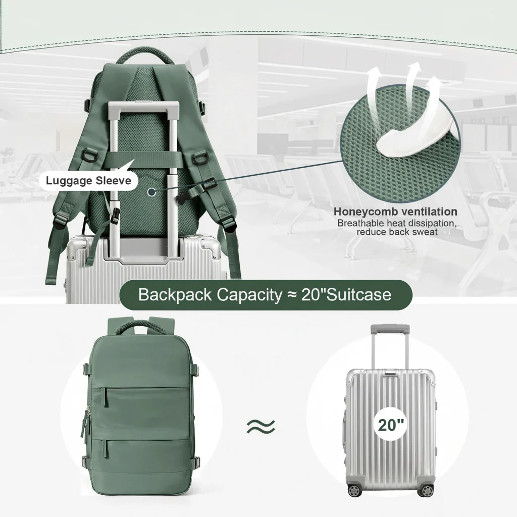 TRAVELPRO – Compact Carry-on Backpack with Laptop Compartment - Image 9