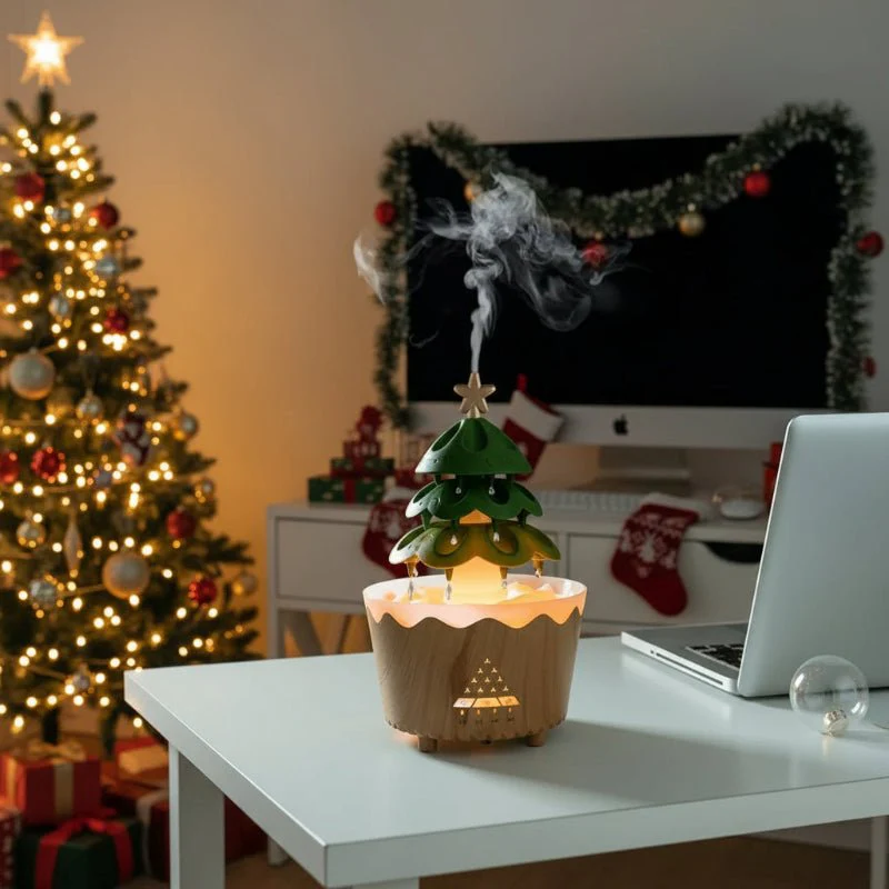 TREEZEN – Christmas Tree Scent Diffuser with Adjustable Mist and LED Light - Image 3