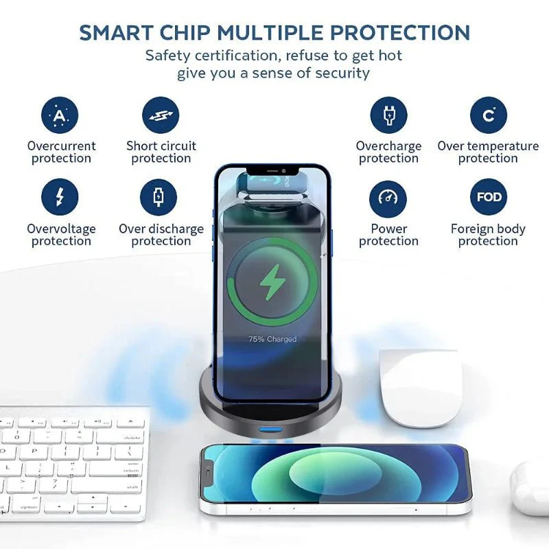 TRIMAGDOCK – 3-in-1 Magnetic Charging Station for iPhone, Watch & AirPods - Image 6