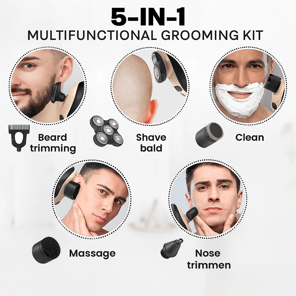 TRIMNOVA – 5-in-1 Electric Shaver for Smooth & Irritation-Free Shaving - Image 2