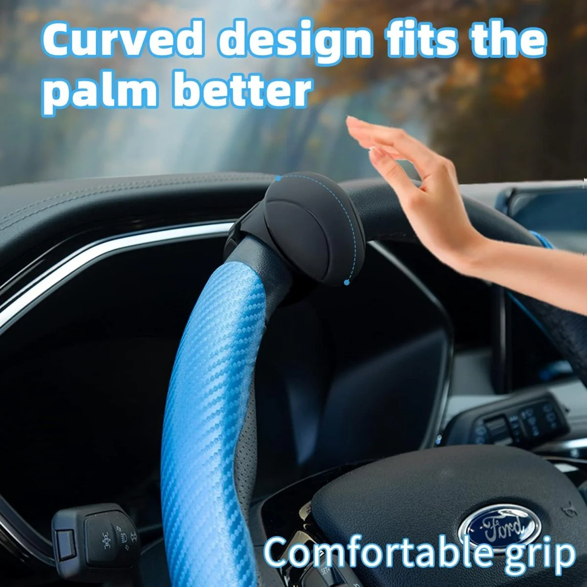 TURNFLOW – Ergonomic Steering Wheel Spinner Knob for a Smooth Driving Experience - Image 13