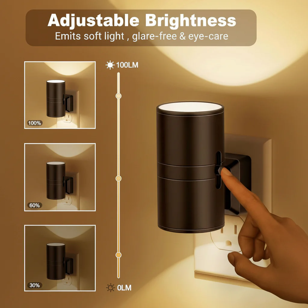 TwilightGlow LED night light - Dimmable & Automatic for stylish lighting - Image 3