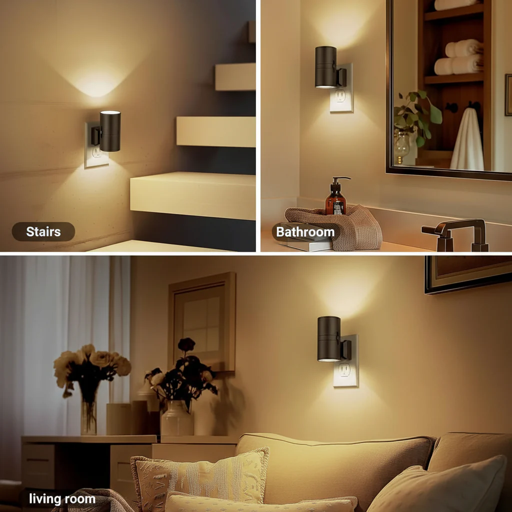 TwilightGlow LED night light - Dimmable & Automatic for stylish lighting - Image 5