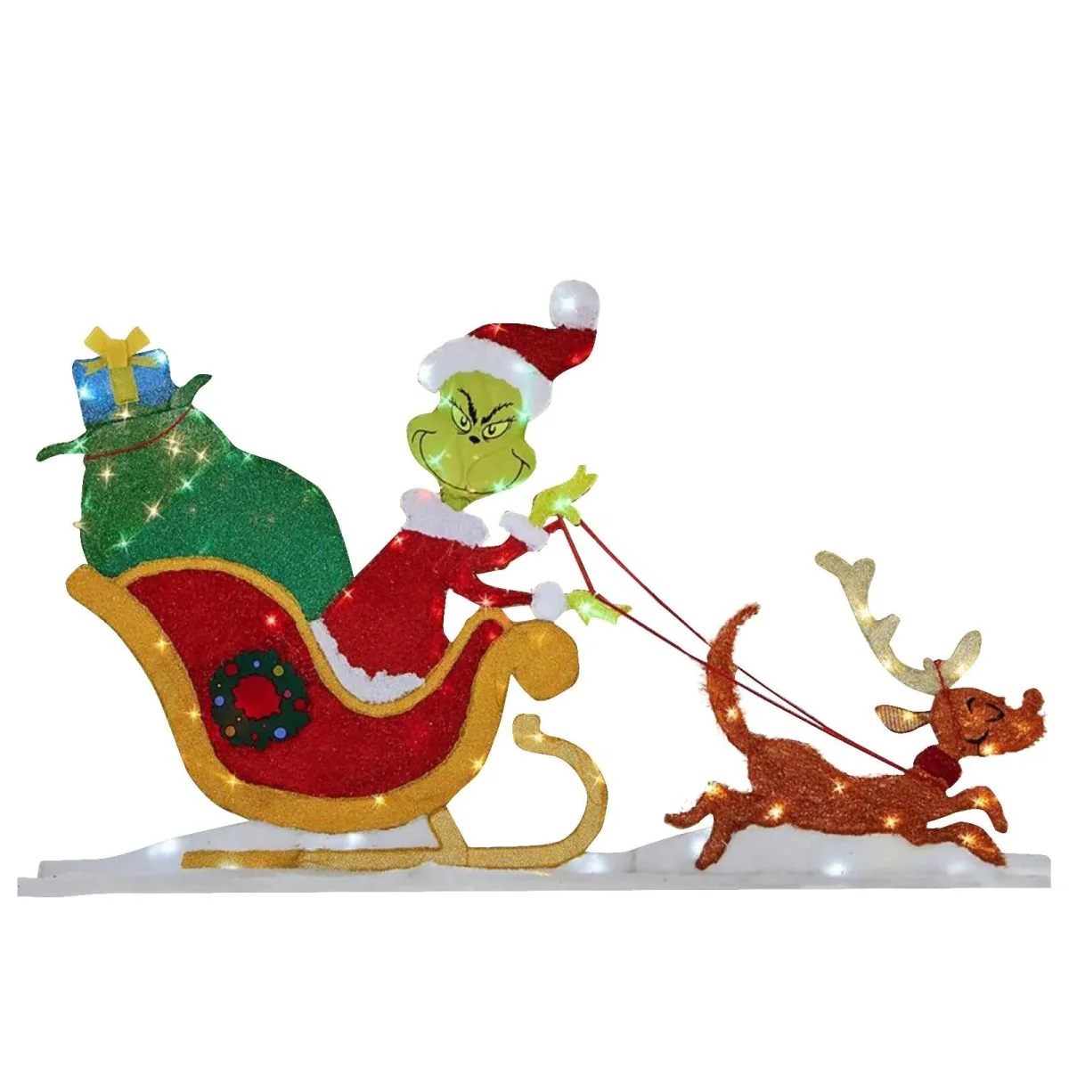 TWINKLON – Festive Grinch Garden Decoration with LED Lighting for Christmas Atmosphere Outdoors - Image 5