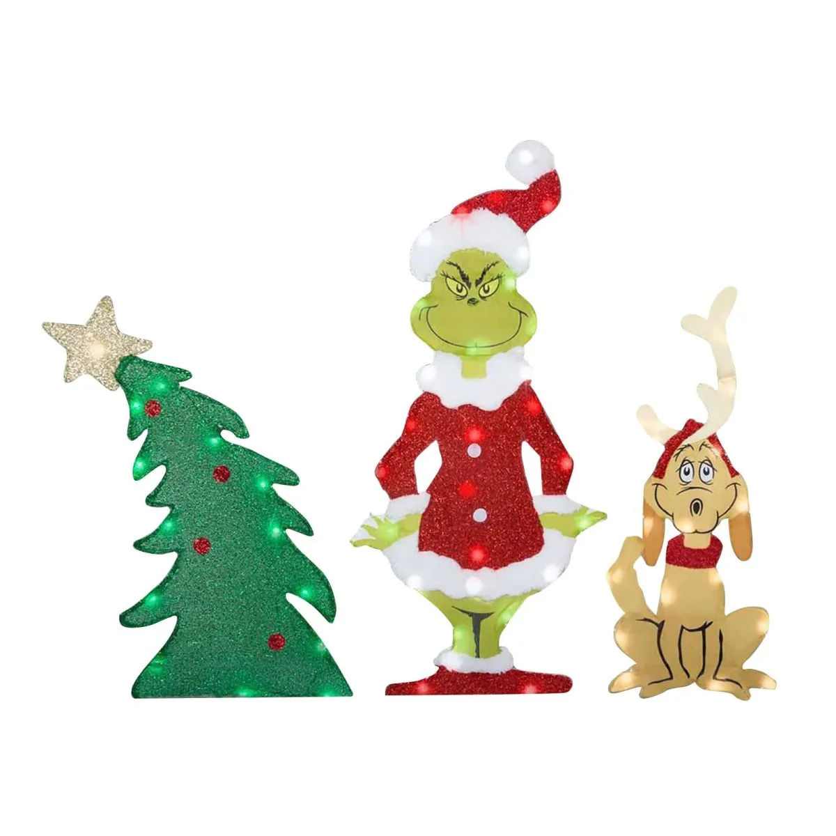 TWINKLON – Festive Grinch Garden Decoration with LED Lighting for Christmas Atmosphere Outdoors - Image 6
