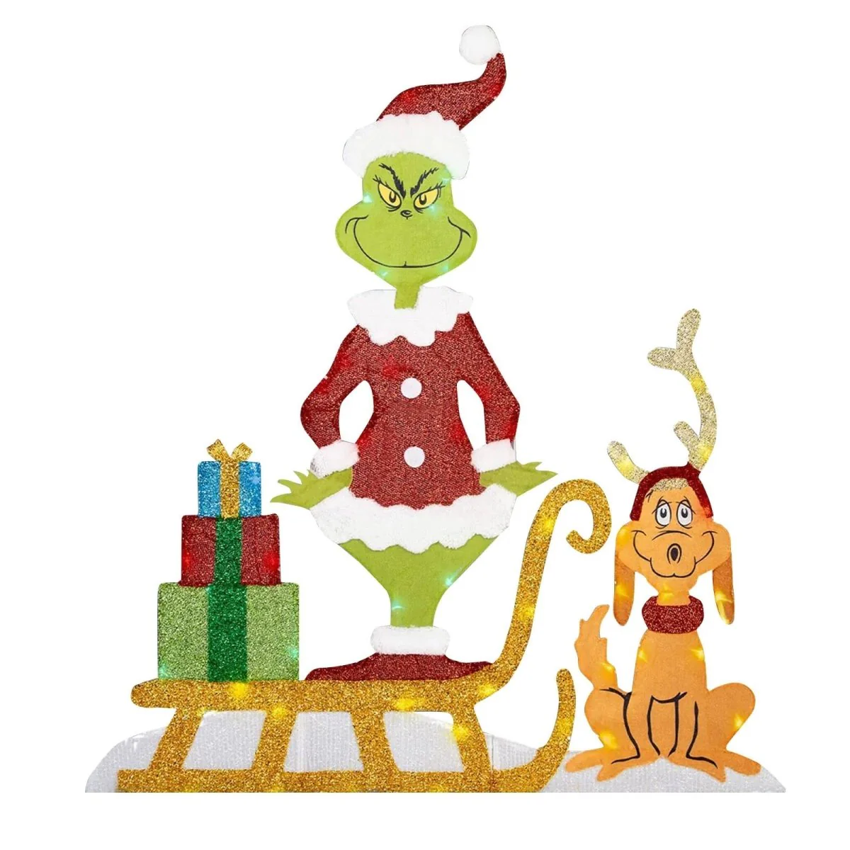 TWINKLON – Festive Grinch Garden Decoration with LED Lighting for Christmas Atmosphere Outdoors - Image 7