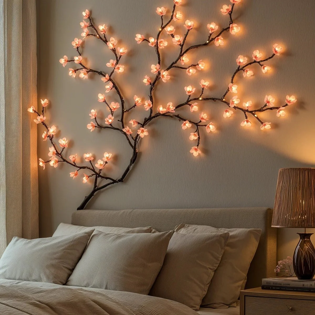 TWINKLORA – 1.6 m LED string lights, warm white & soft pink glow - Image 2