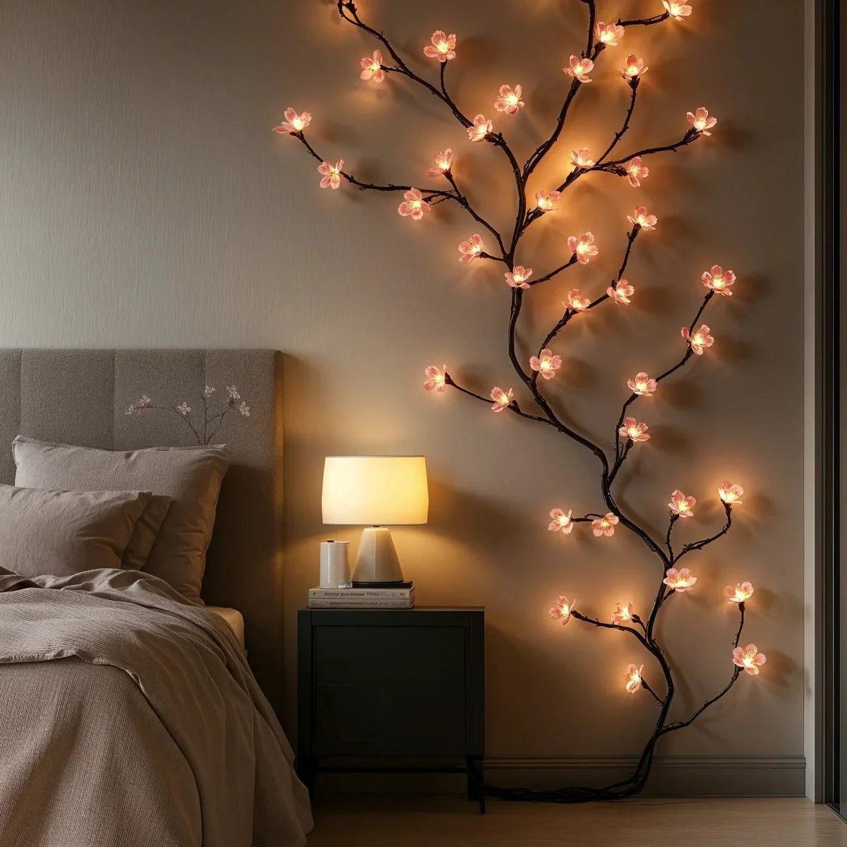 TWINKLORA – 1.6 m LED string lights, warm white & soft pink glow - Image 6