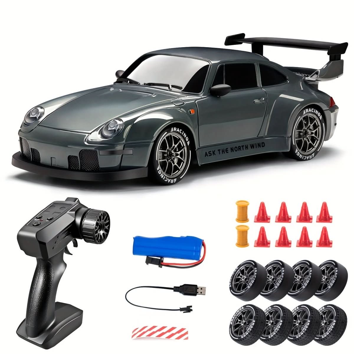 Ultimate Drift Racer - RC car with LED wheels & all-wheel drive on a scale of 1:24 - Image 6
