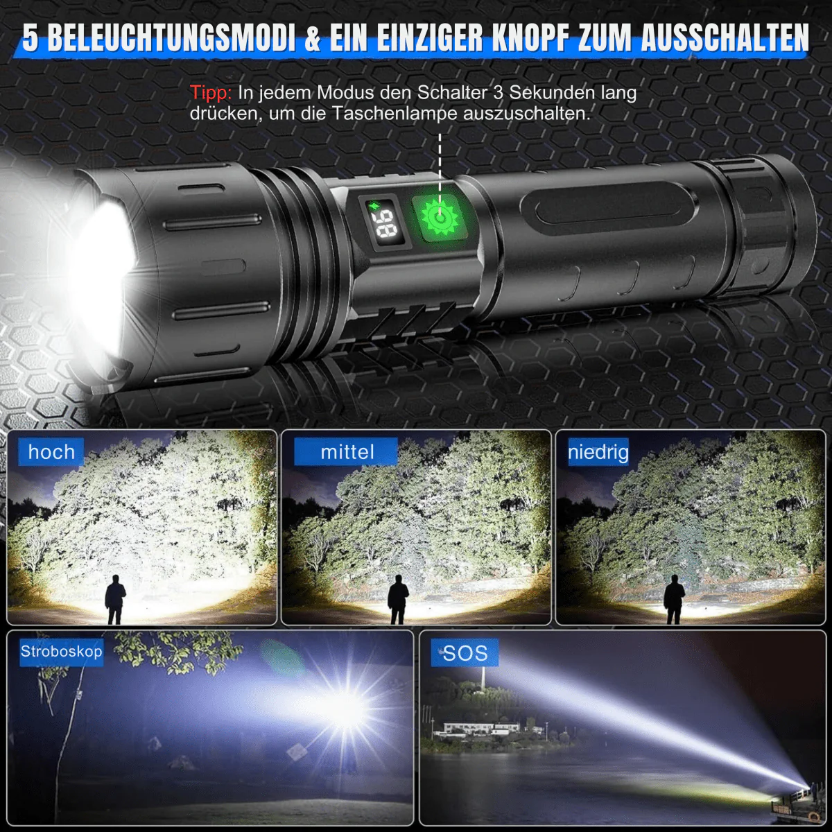 ULTRABEAM - LED POCKET LANTERN FOR EVERYDAY USE AND OUTDOOR ACTIVITIES - Image 4