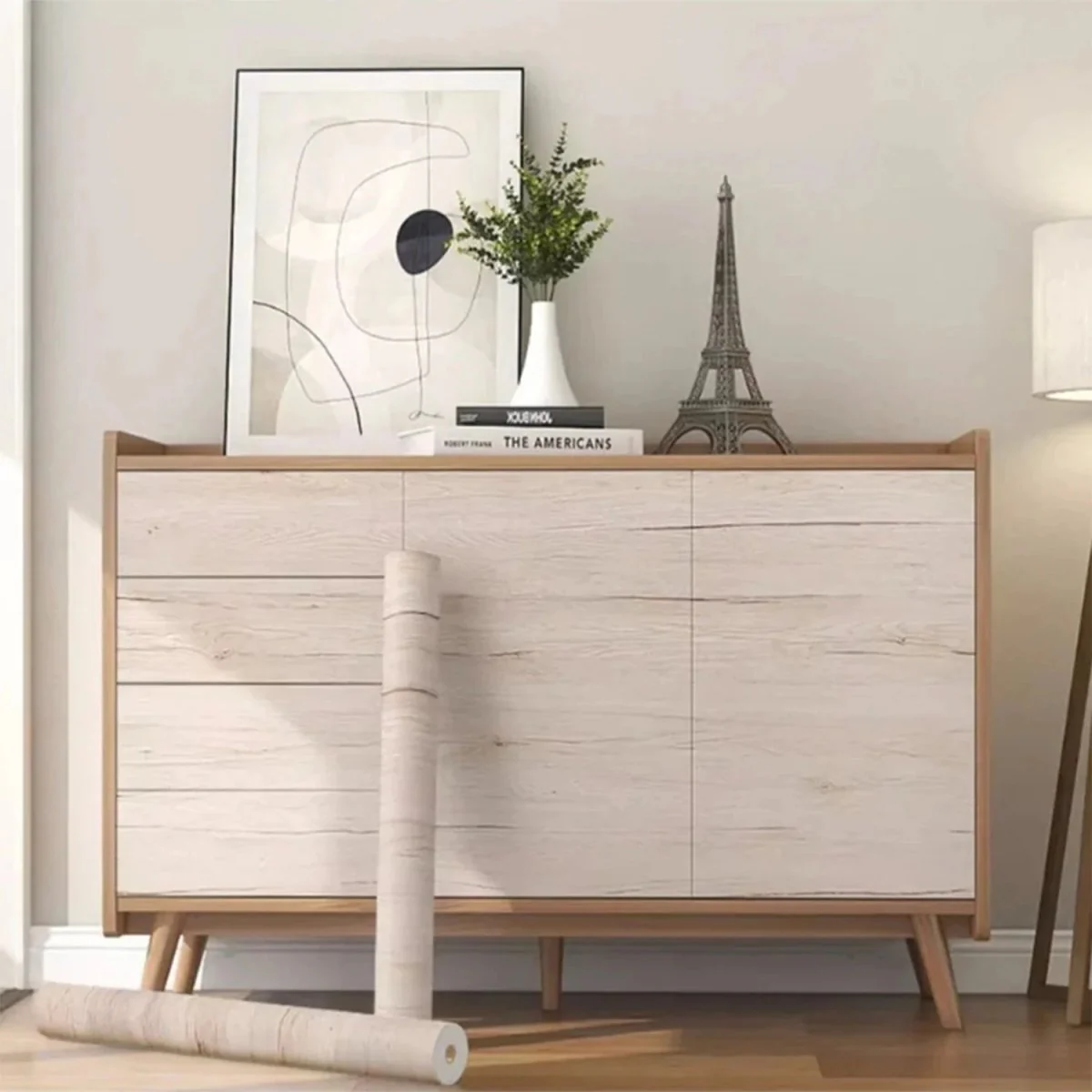 URBANDESIGN – Black peel-and-stick wallpaper in wood look for modern interior upgrades - Image 9