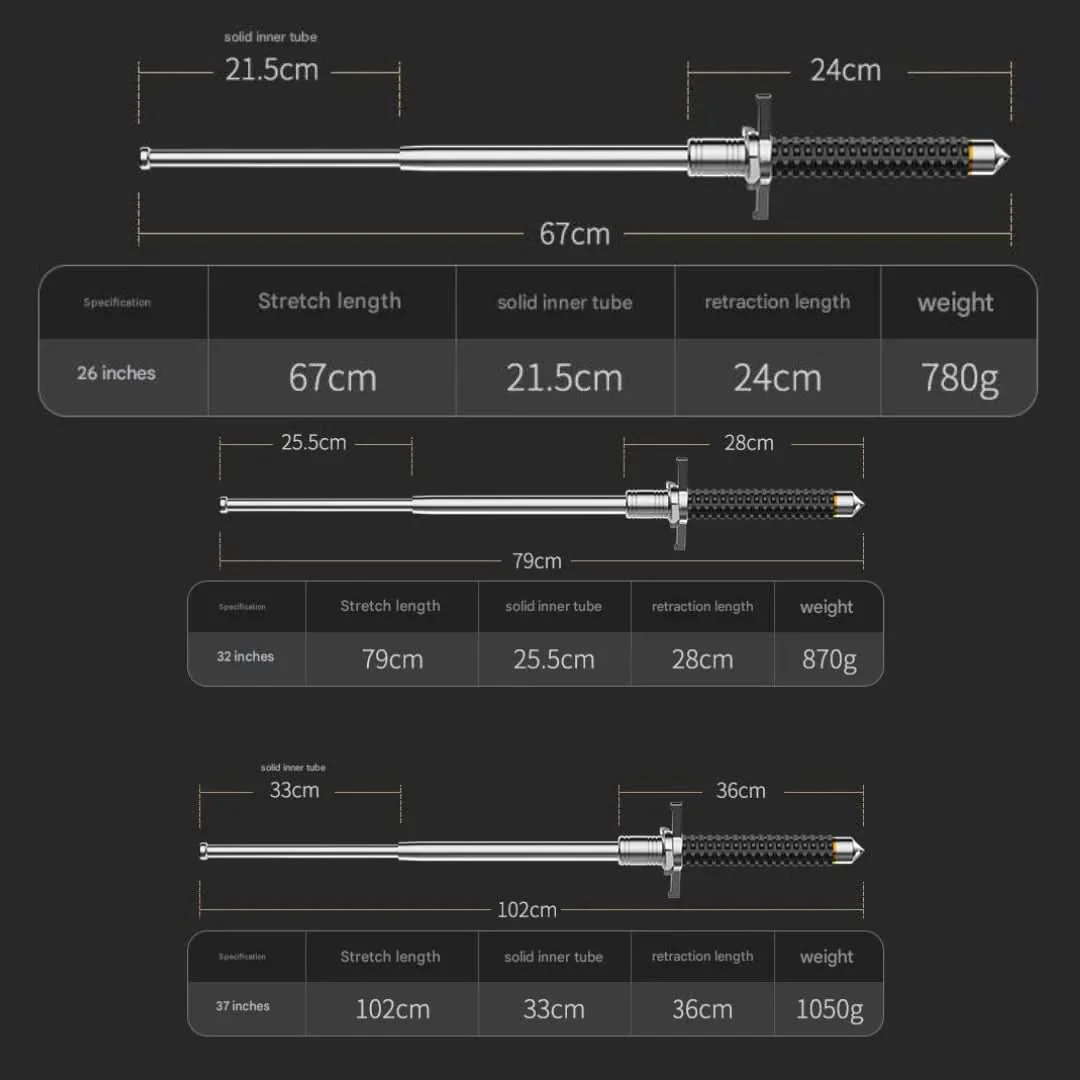 UrbanGuard Pro – Adjustable Hiking Stick with Non-Slip Grip, Durable Design & Discreet Safety Feature - Image 4