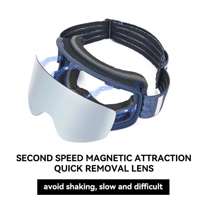 UVMAG SHIFT – Magnetic, double-layer anti-fog ski goggles with UV400 protection - Image 4