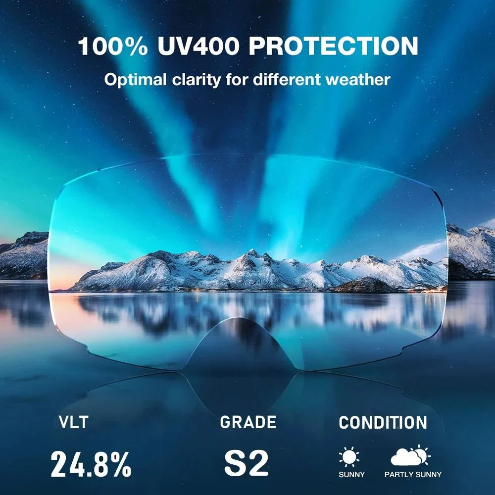 UVSWAP VISION – Ski goggles with interchangeable lenses, anti-fog & UV400 protection - Image 2