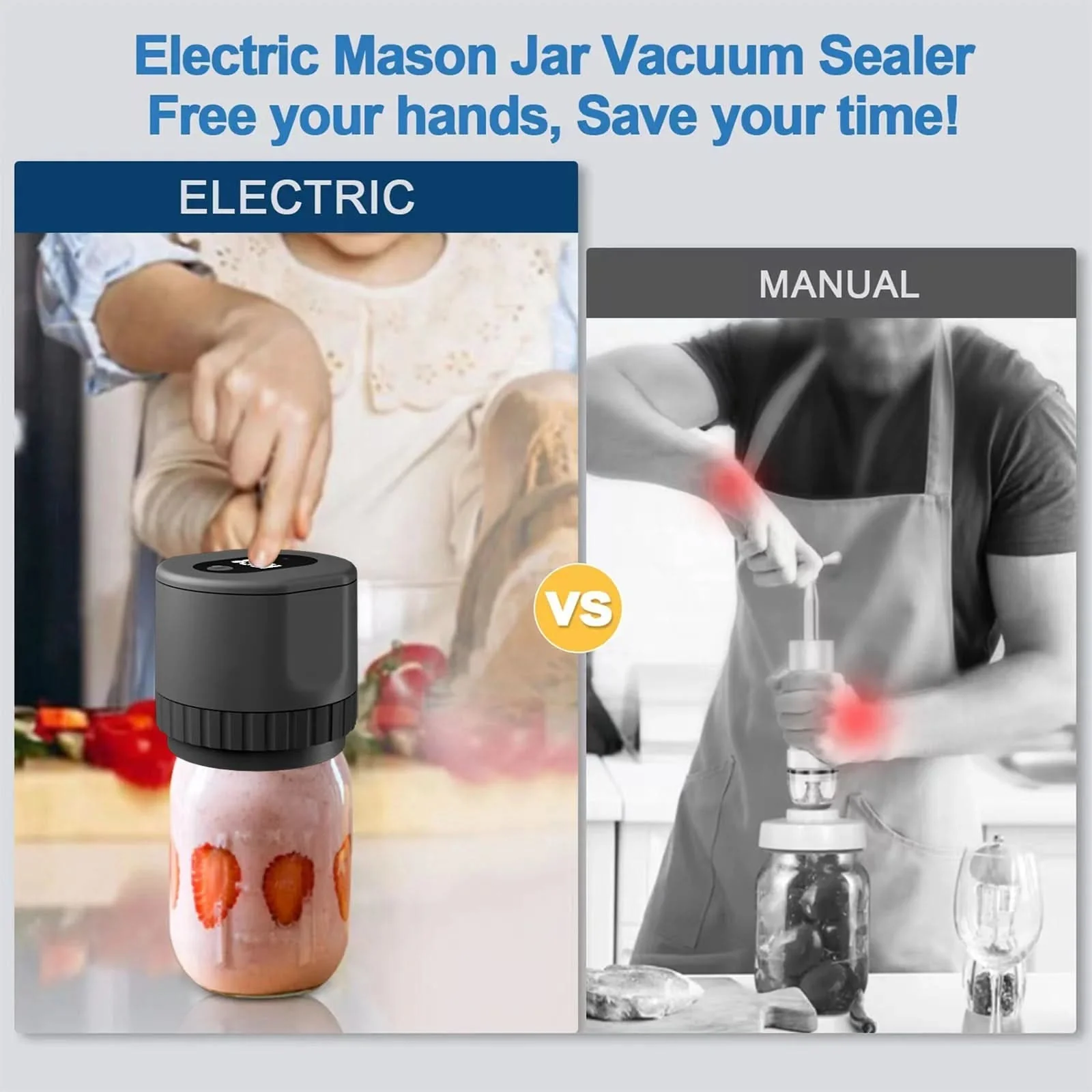 VacuumSealer Electric vacuum sealer - Portable & efficient for bottles, jars and cans - Image 5