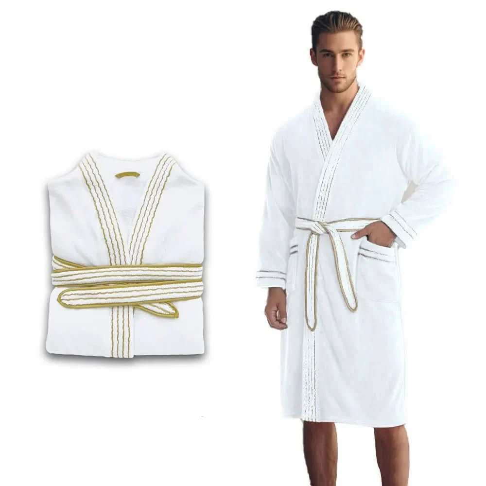 VelourGent – Elegant Men's Bathrobe made of Thick Velvet - Image 8