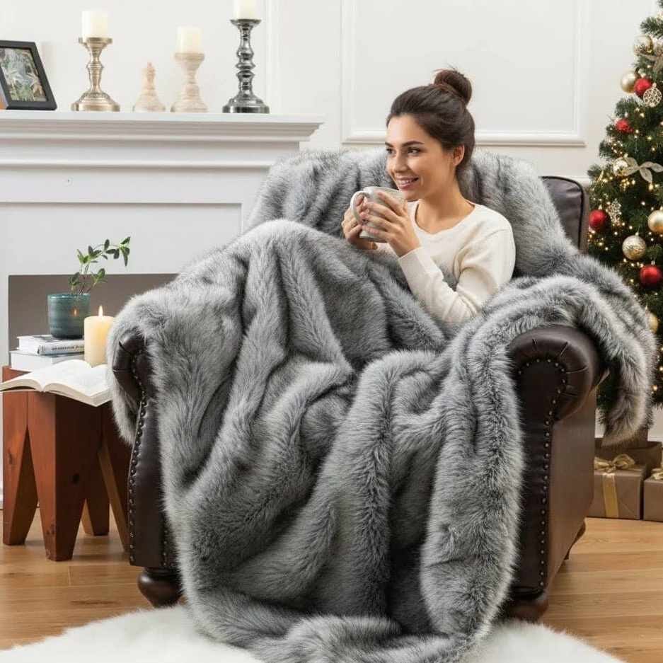 VELVETNEST – Premium soft & warm throw blanket for maximum comfort (135×200 cm) - Image 6