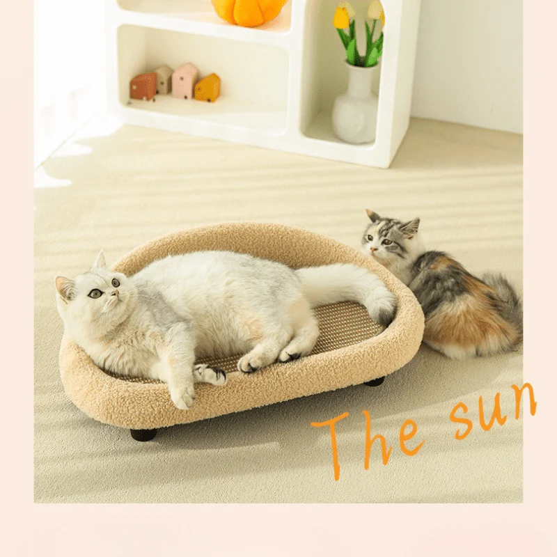 VelvetPaws Den – Stylish retreat with scratching surface & cozy cushion - Image 13
