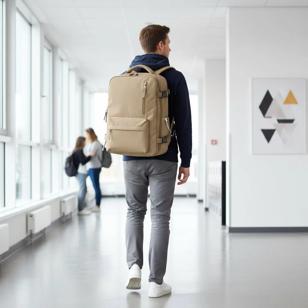 Versatile Backpack for School and Travel - Laptop backpack with spacious main compartment - Image 2
