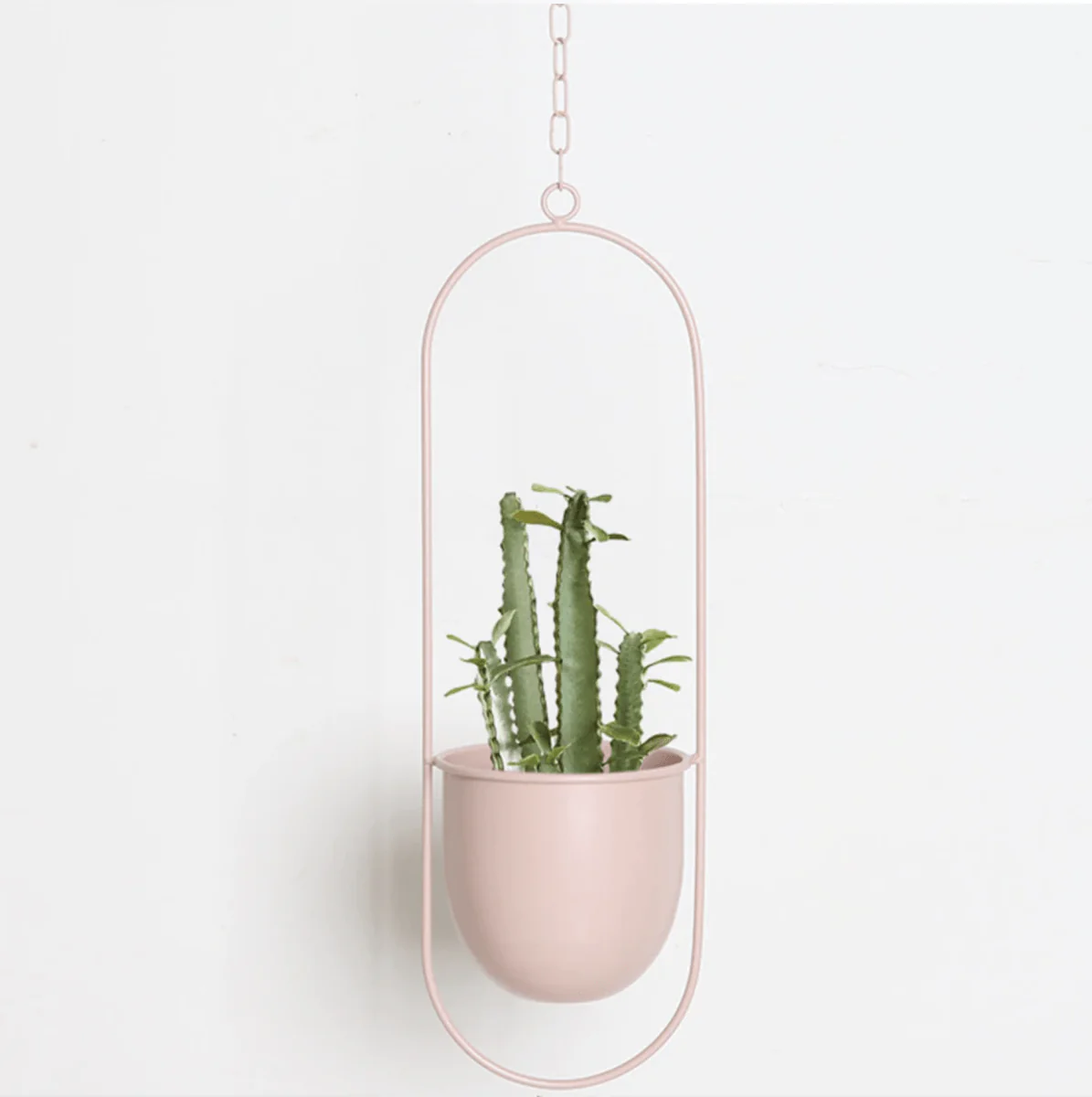 VERTILINE – Minimalist wall plant hanger with adjustable chain for a sleek, clear interior - Image 8