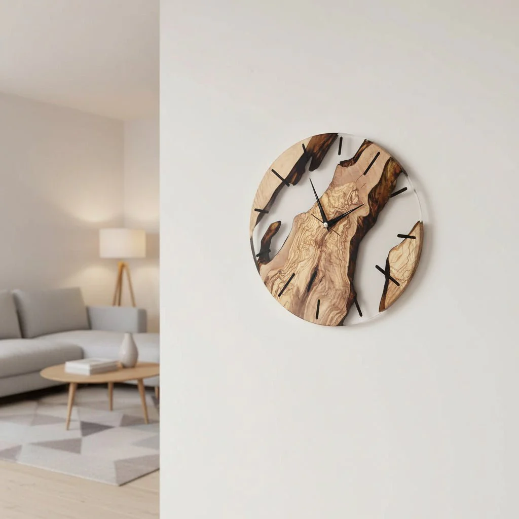 VIKTID ELMWAY – Nordic Silent Wooden Wall Clock for Home and Office - Image 4