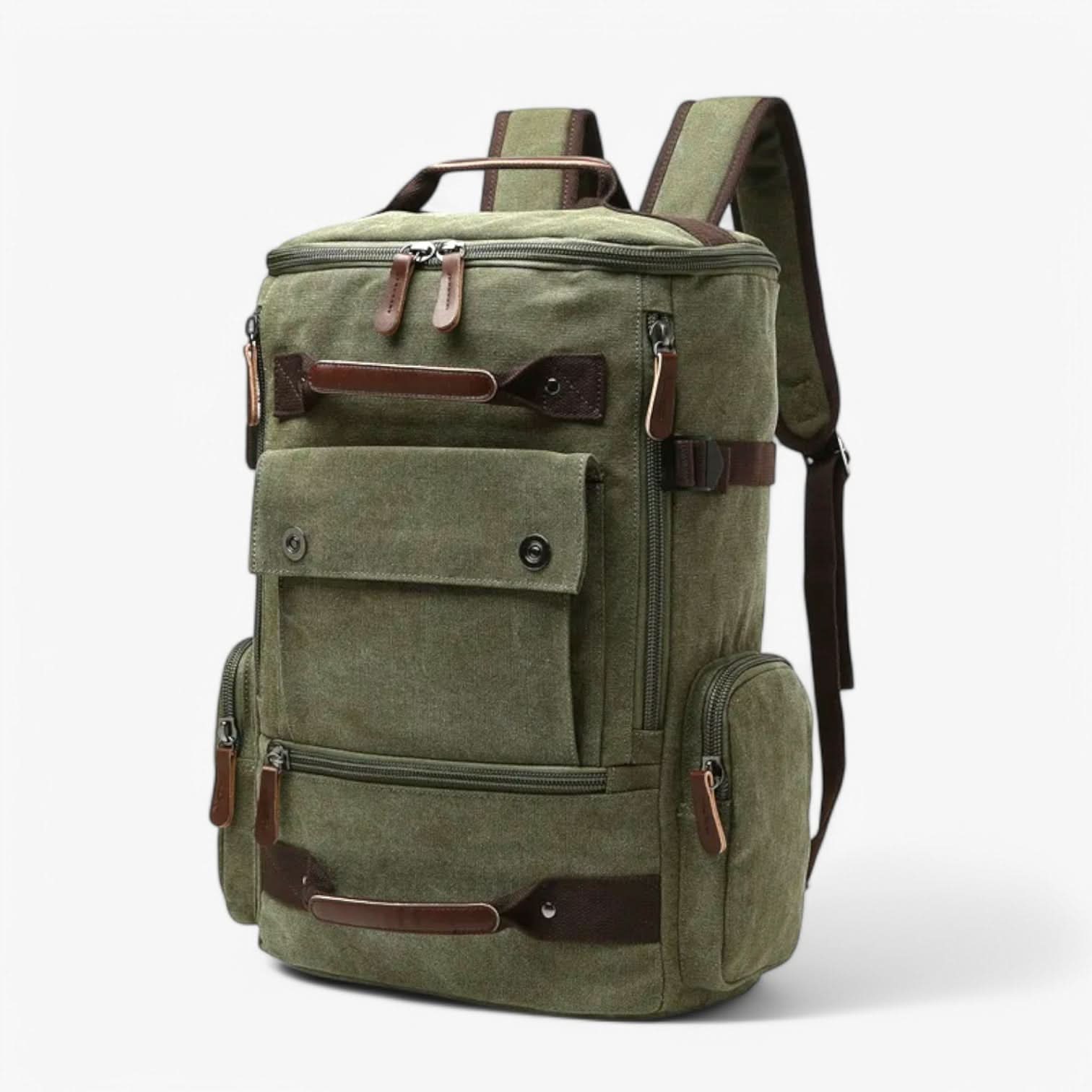 VintageCanvas backpack - Stylish & functional with laptop compartment for everyday life & adventure - Image 12