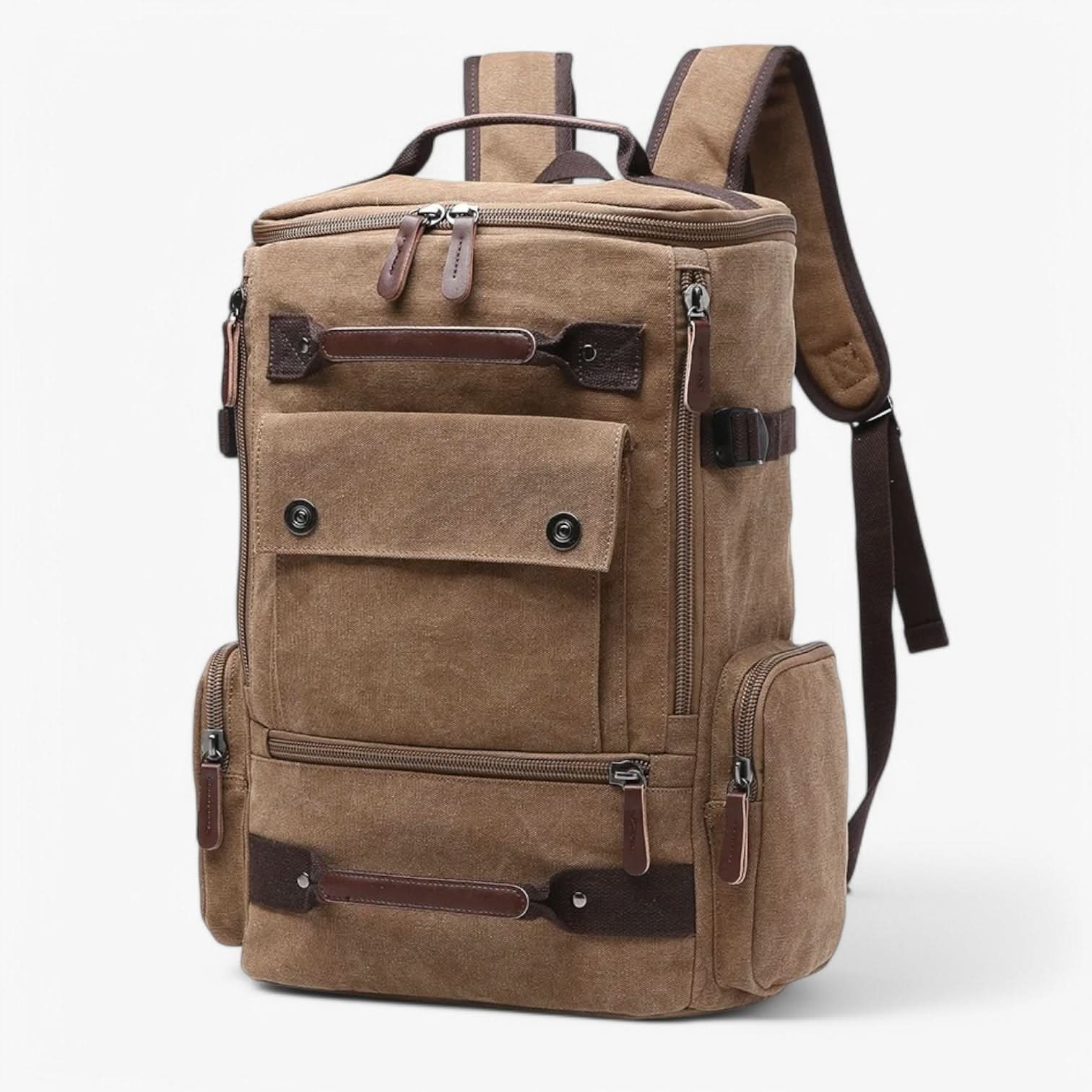VintageCanvas backpack - Stylish & functional with laptop compartment for everyday life & adventure - Image 4