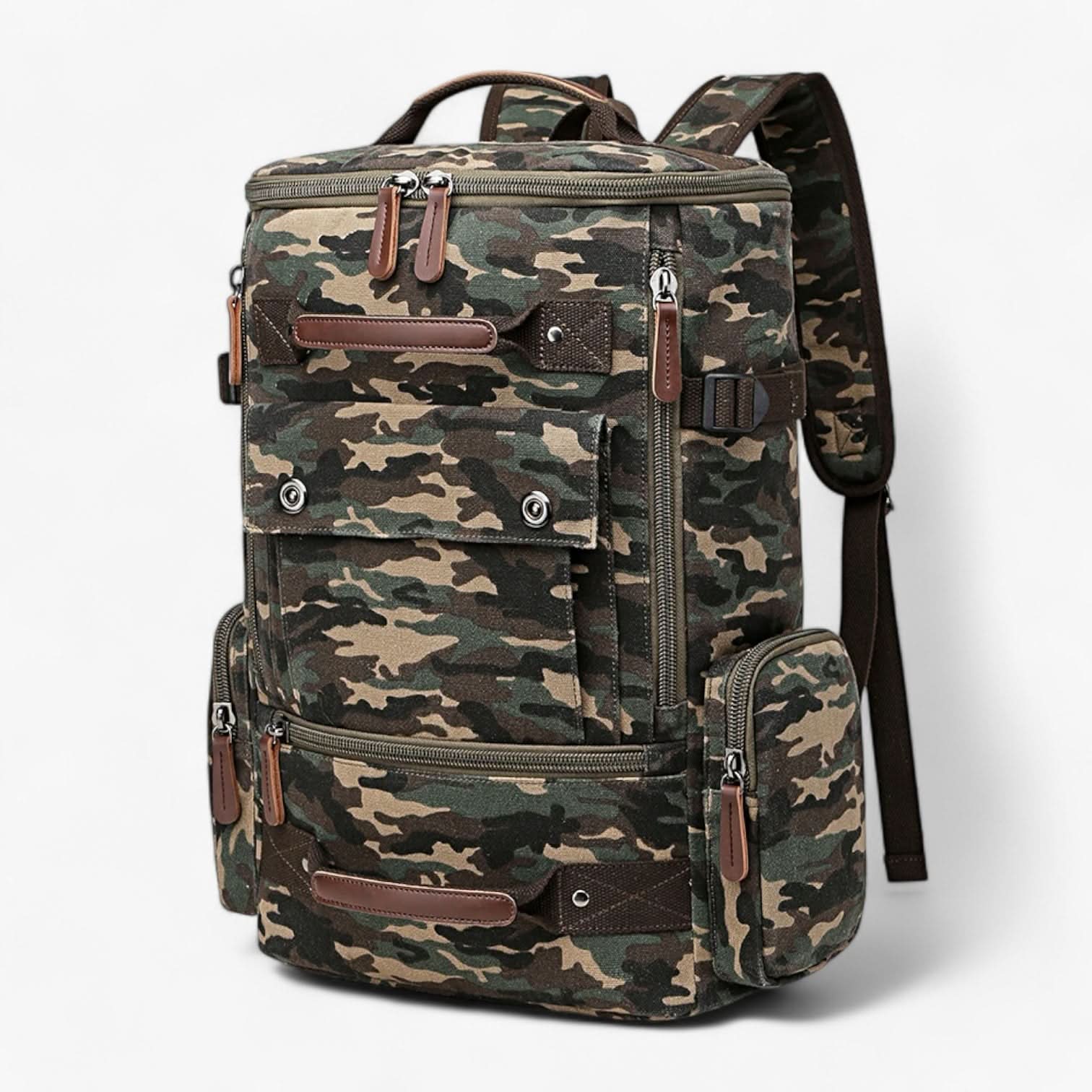 VintageCanvas backpack - Stylish & functional with laptop compartment for everyday life & adventure - Image 9