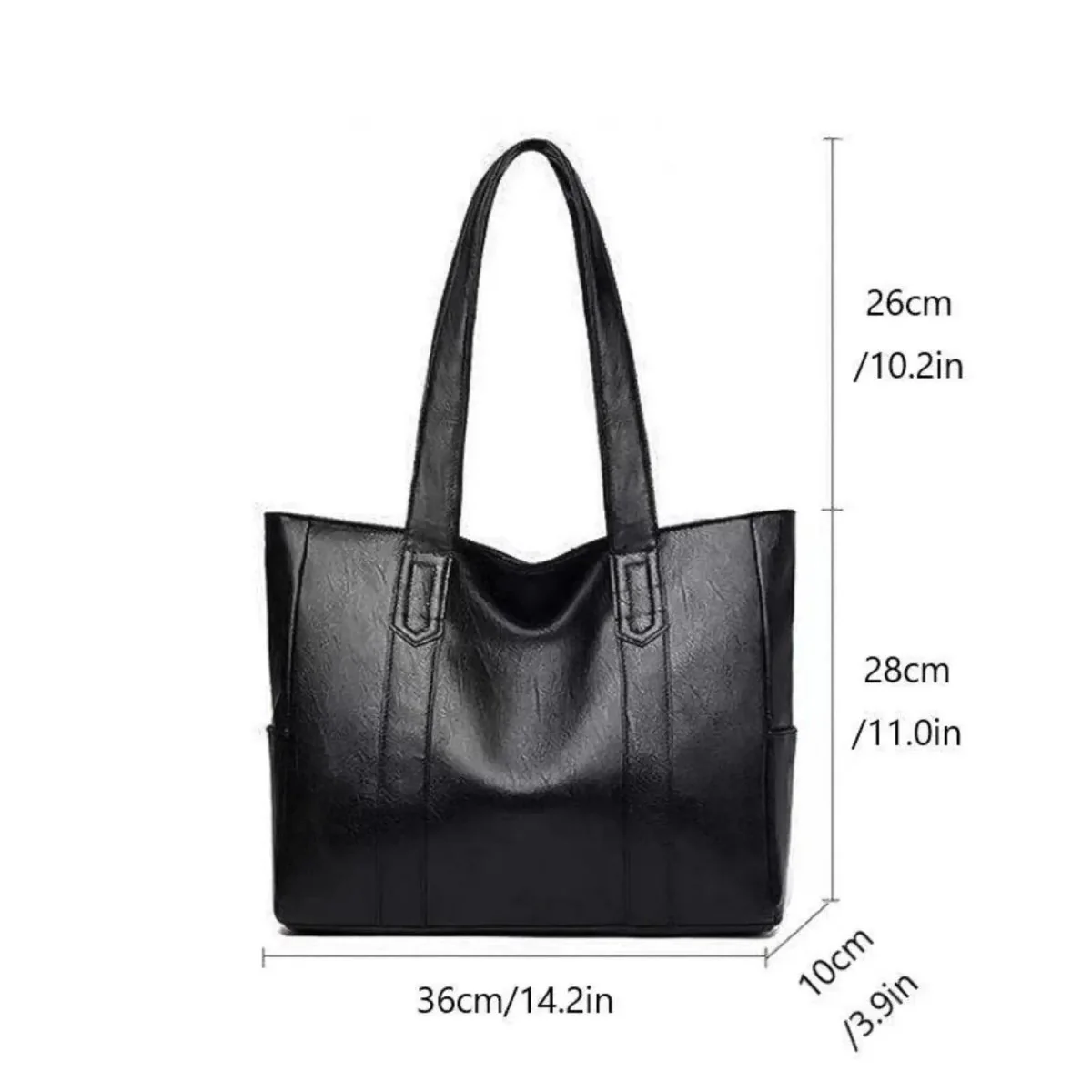 VINTARIS – Elegant leather shoulder bag with retro touch and smooth surface - Image 9
