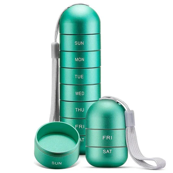 VITACASE – Waterproof 7-Day Aluminum Pill Organizer with Large Compartments - Image 6