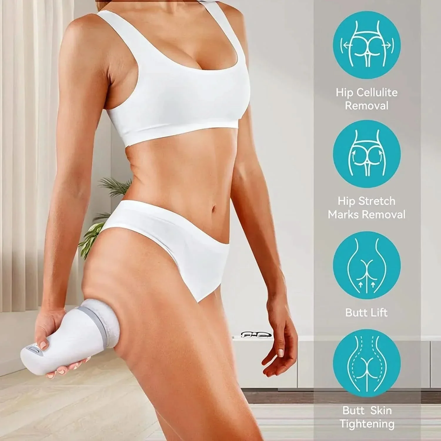 Vitaton - Luxury body massager with 6 attachments for skin tightening, cellulite reduction & muscle relaxation - Image 4