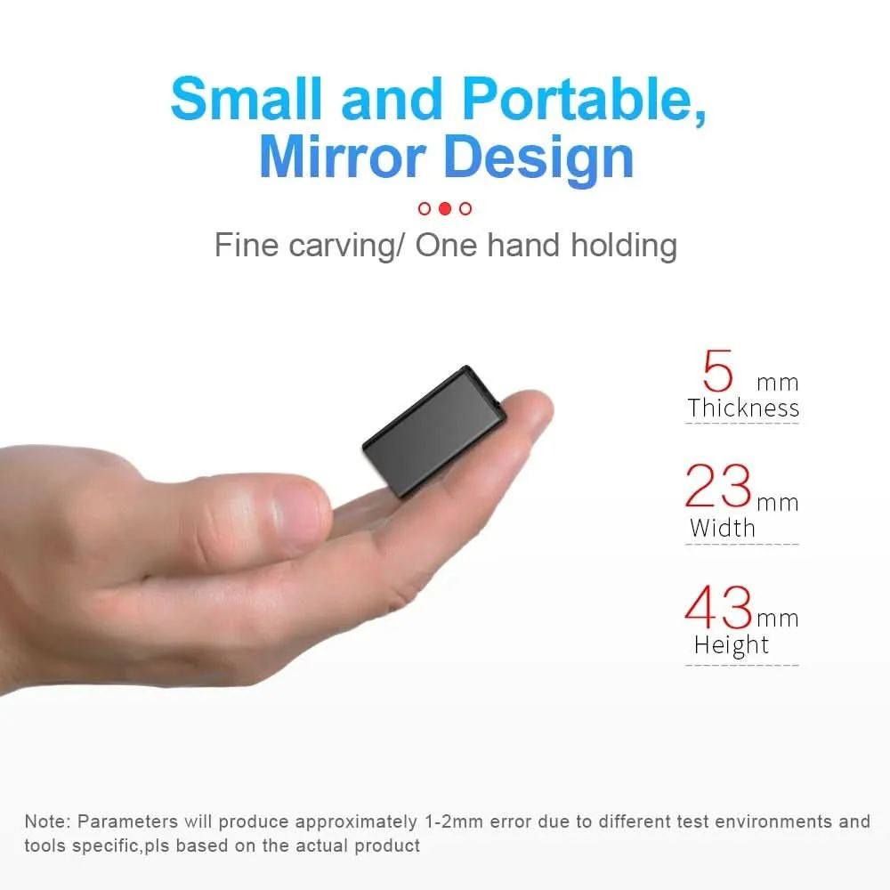 VoiceNote Mini – Ultra-light Dictation Device with Voice Activation & 32 GB Storage - Image 4
