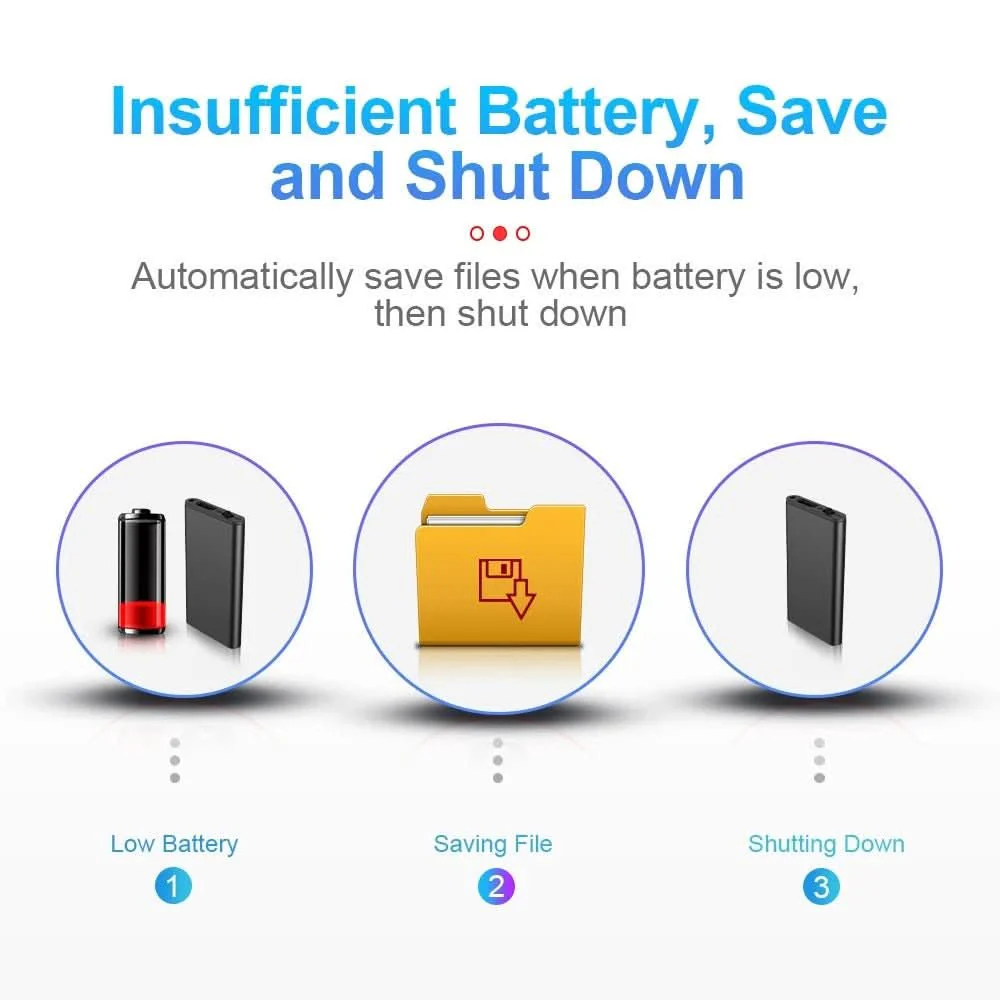 VoiceNote Mini – Ultra-light Dictation Device with Voice Activation & 32 GB Storage - Image 8