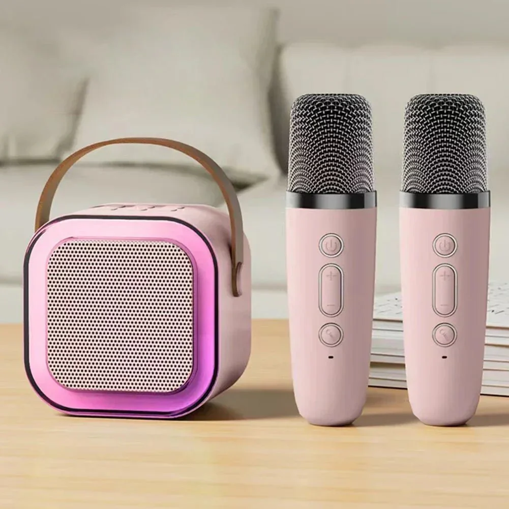 VOXBEAT – Portable Singing Machine with Wireless Microphones & Color-Changing Light - Image 6