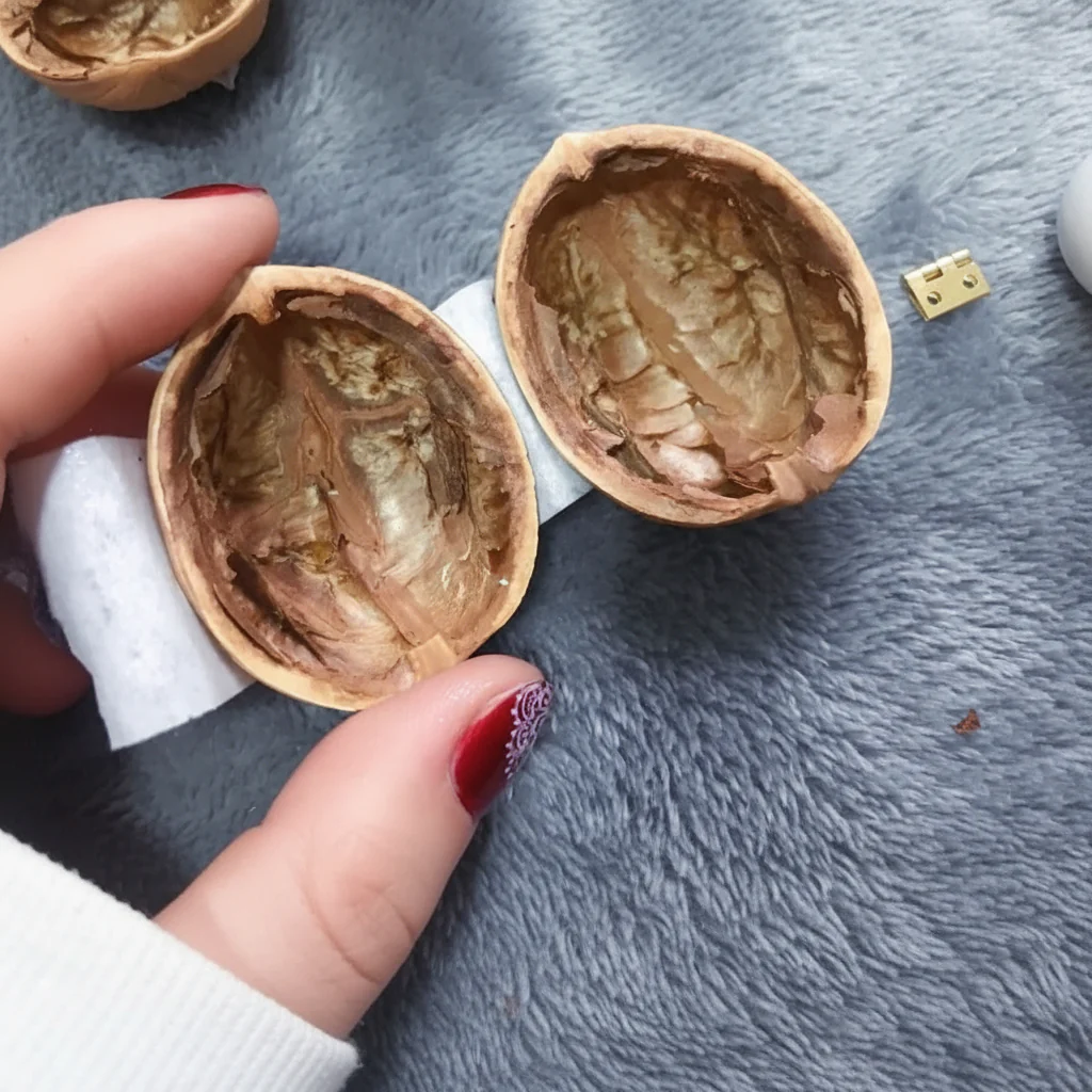 WALDWHISPER – Handmade dollhouse made from walnut shells with interior lighting - Image 5