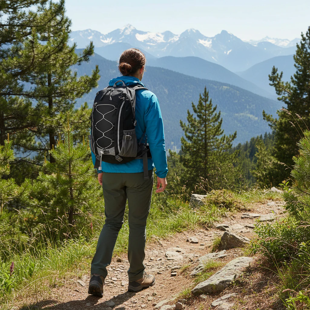 Walking and cycling backpack - Lightweight, water-resistant & comfortable for adventures - Image 3