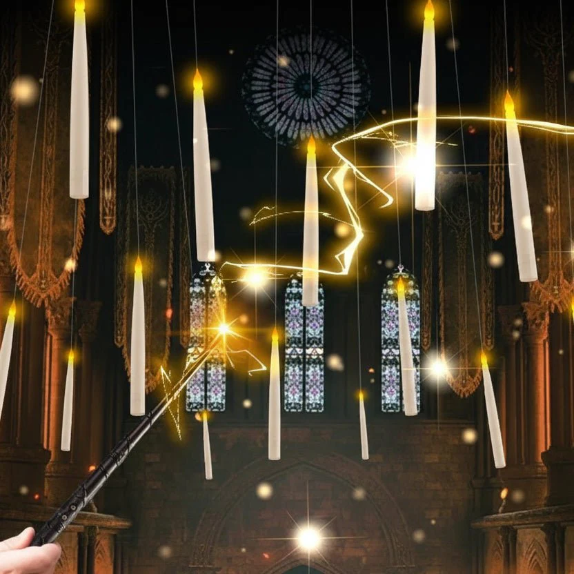 WANDGLOW – Flame-free Floating Candles with Flickering Effect & Magic Wand - Image 2