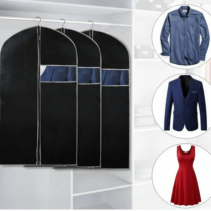 WARDROVÉ – Breathable garment storage covers in a pack of 5 with clear viewing window - Image 4