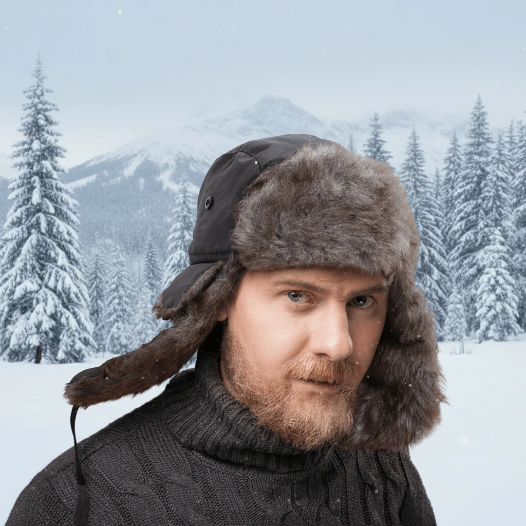 WARMFLIGHT – Cozy aviator hat made of faux fur with warm ear flaps for women and men - Image 2