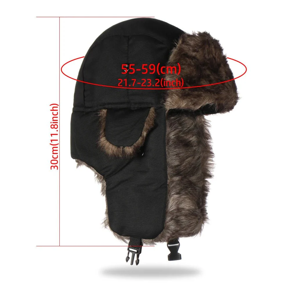 WARMFLIGHT – Cozy aviator hat made of faux fur with warm ear flaps for women and men - Image 5