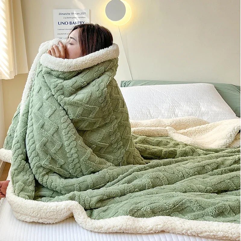 WARMVEL – Cozy Wool Blanket for Home and Office - Image 4