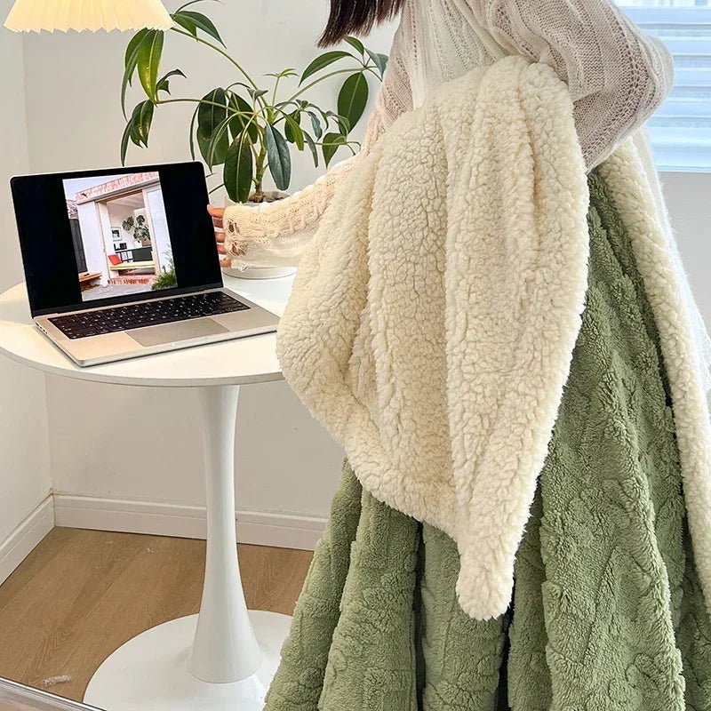 WARMVEL – Cozy Wool Blanket for Home and Office - Image 7