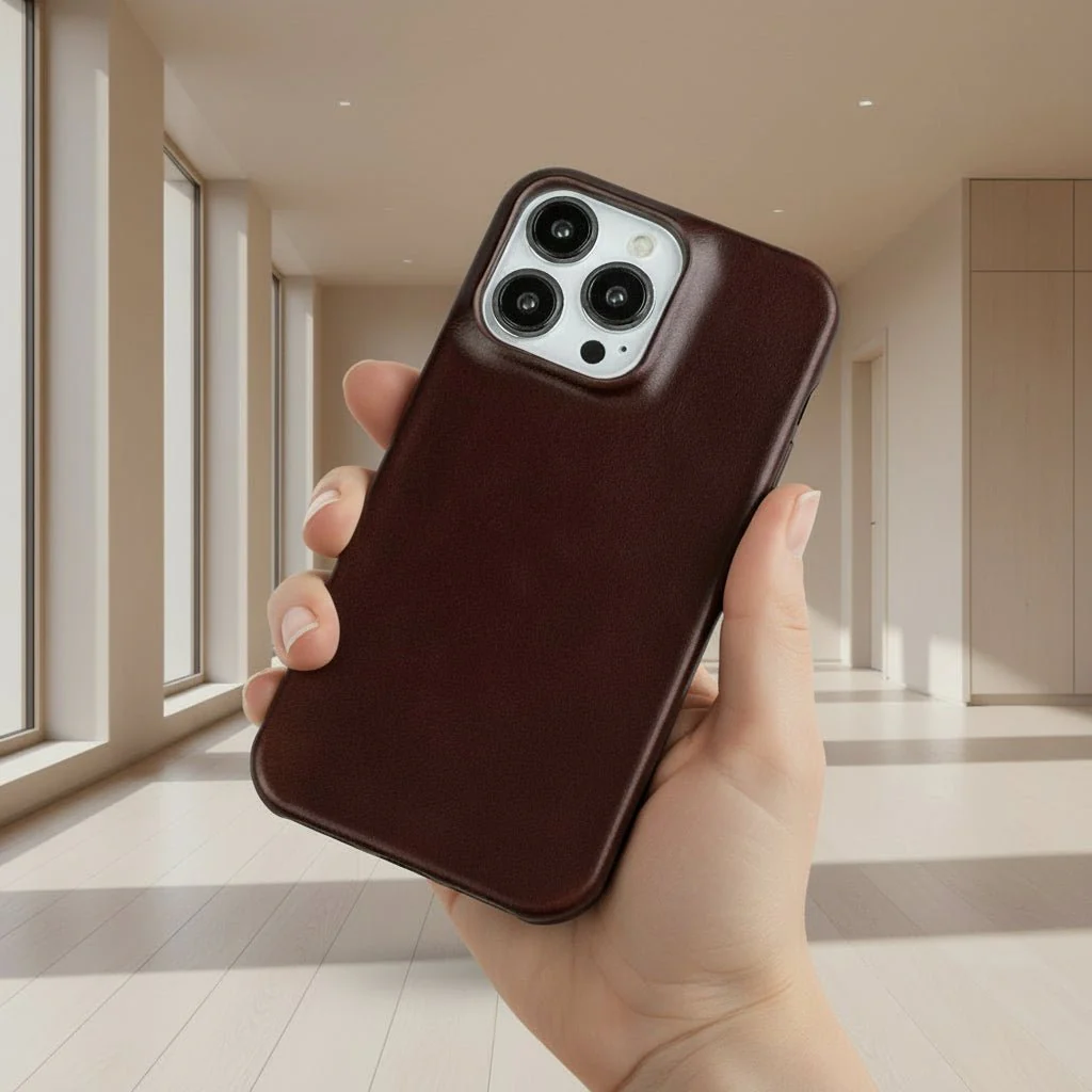 WAXEDHIDE – Premium Genuine Leather MagSafe iPhone Case with Oil-Wax Coating