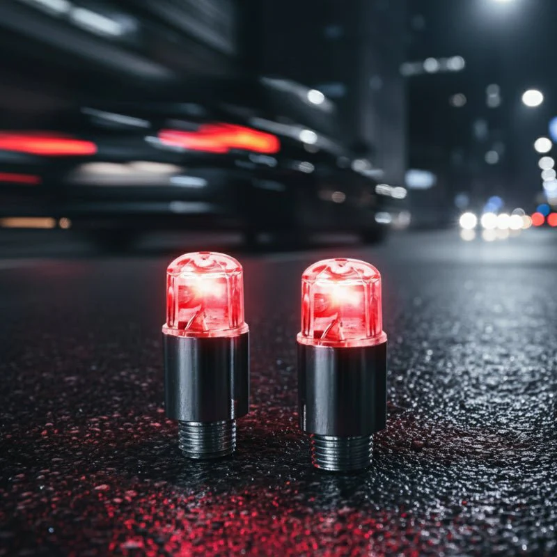 WHEELGLOW – Universal LED Valve Caps for Tires & Rims (2/8-Piece Set)