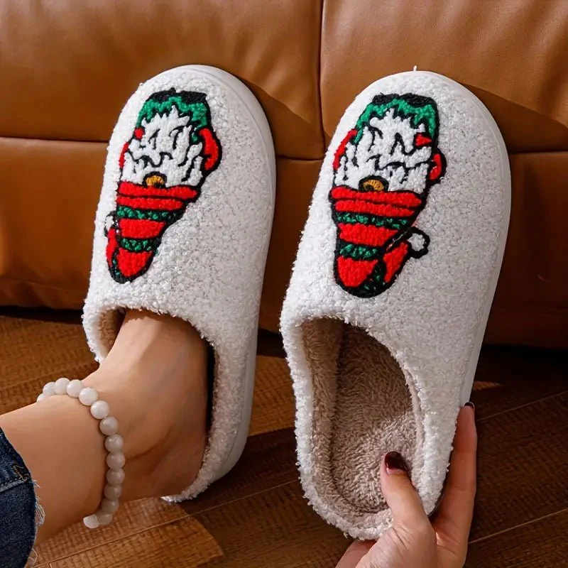 WINTERHOOF – Warm, Non-Slip House Slippers with Deer Motif for Winter - Image 5