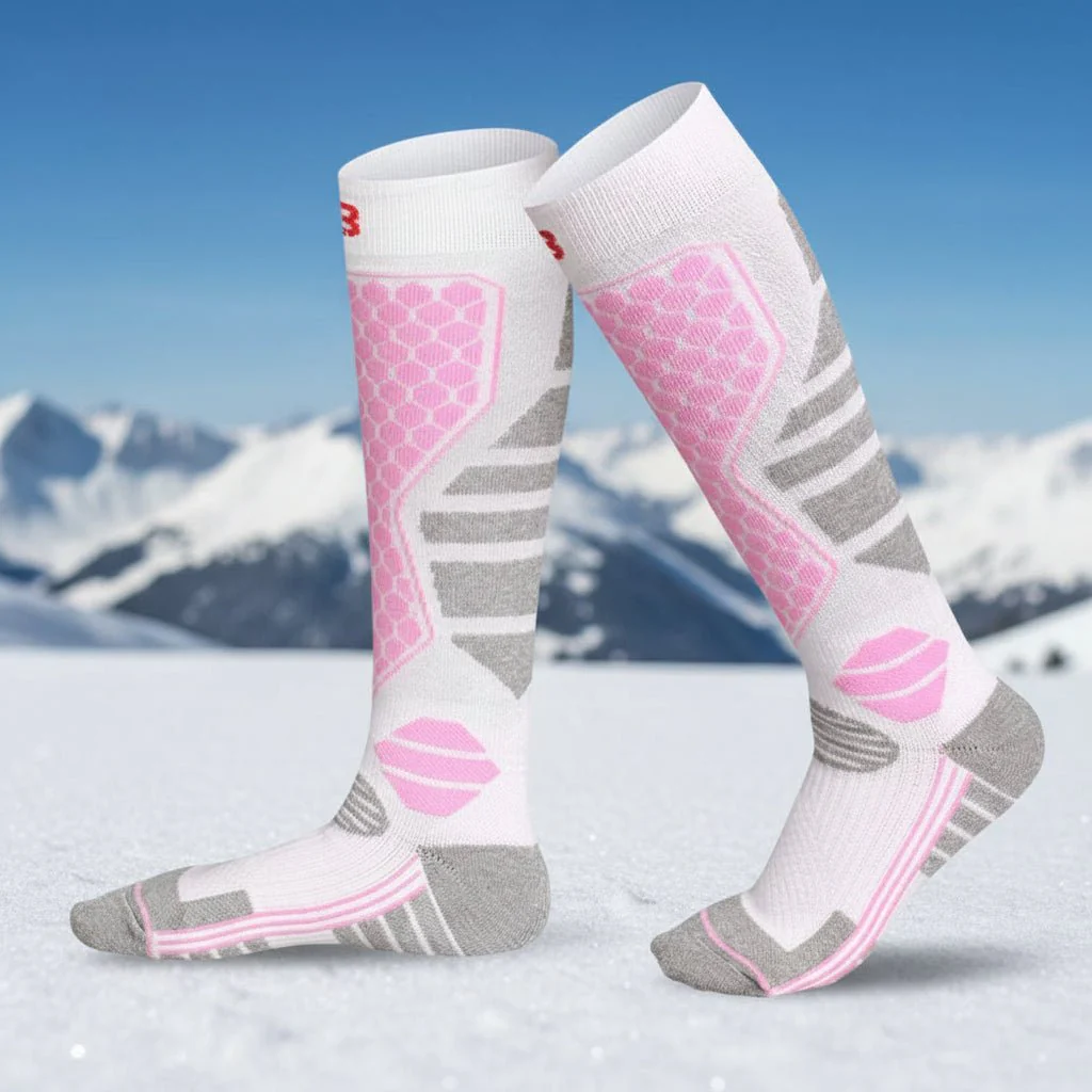 WINTERPULSE SKI – Premium thermal socks with padding, compression & knee-high warmth