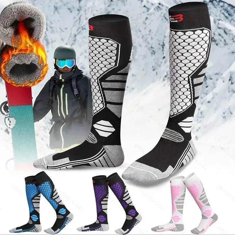 WINTERPULSE SKI – Premium thermal socks with padding, compression & knee-high warmth - Image 2