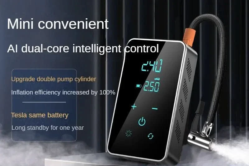 Wireless Air Pump with Touchscreen - Portable air pump with 150psi for car & bike - Image 3